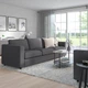 3-місний диван IKEA VIMLE ВІМЛЕ, ХАЛЛАРП сірий, 293.990.42 - изображение 4
