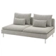 3-місна секція IKEA SÖDERHAMN, Viarp бежевий, коричневий, 893.056.15 - изображение 1