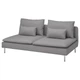 3-місна секція IKEA SÖDERHAMN, Сірий тонер, 394.520.53 - зображення 2