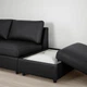 3-місний диван IKEA VIMLE ВІМЛЕ, з вікритою секцією, ГРАНН, Бомстад чорний, 293.066.65 - изображение 3