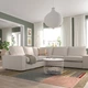 Угловий диван IKEA KIVIK КІВІК, 4-місний, Світло-бежевий трезунд, 894.828.54 - зображення 3