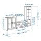 Тумба під телевізор IKEA BRIMNES БРІМНЕС, білий, 258x41x190 см, 891.843.31 - изображение 12