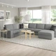 Кутовий диван 5o з шезлонгом IKEA KIVIK КІВІК, Tibbleby бежевий, сірий, 594.404.79 - изображение 6