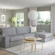 4-місний диван із кушеткою IKEA KIVIK КІВІК, Tibbleby бежевий, сірий, 994.405.85 - изображение 4