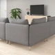 Кутовий диван IKEA SÖDERHAMN, 4-місний, з вікритою секцією, Сірий тонер, 194.520.73 - изображение 6