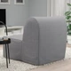 Крісло-ліжко IKEA LYCKSELE HÅVET ЛЮККСЕЛЕ ХОВЕТ, КНІСА світло-сірий, 393.869.73 - изображение 5
