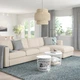4-місний диван із кушеткою IKEA VIMLE ВІМЛЕ, ГУННАРЕД бежевий, 893.994.83 - зображення 6