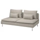 3-місна секція IKEA SÖDERHAMN, Fridtuna світло-бежевий, 994.496.42 - зображення 1
