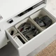 Тумба для телевізора з шухлядами IKEA BESTÅ БЕСТО, білий, KALLVIKEN КАЛЛЬВІКЕН, жорсткий світло-сірий, - изображение 6
