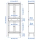 Тумба під телевізор IKEA IDANÄS ІДАНЕС, скло, білий, 325x40x211 см, 194.373.32 - изображение 13