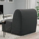 Крісло-ліжко IKEA LYCKSELE HÅVET ЛЮККСЕЛЕ ХОВЕТ, ВАНСБРУ темно-сірий, 193.869.88 - изображение 5