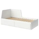 Каркас кушетки із 2 шухлядами IKEA FLEKKE ФЛЕККЕ, білий, 80х200 см, 003.201.34 - изображение 1