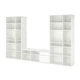 Комбінація полиць IKEA TV VIHALS, білий, 337х37х200 см, 594.406.10 - изображение 1