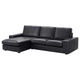 3-місний диван IKEA KIVIK КІВІК, з кушеткою, ГРАНН, Бомстад чорний, 894.431.84 - зображення 3