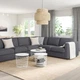 Кутовий диван IKEA VIMLE ВІМЛЕ, 5-місний, ГУННАРЕД класичний сірий, 593.995.78 - изображение 3