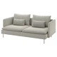 3-місний диван IKEA SÖDERHAMN, Viarp бежевий, коричневий, 693.056.97 - изображение 1