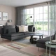 3-місний диван IKEA SÖDERHAMN, з вікритою секцією, Фрідтуна темно-сіра, 294.496.26 - изображение 4