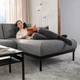 3-місний диван із кушеткою IKEA ÄPPLARYD, ЛЕЙДЕ сірий/чорний, 694.180.67 - изображение 15