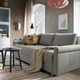3-місний диван-ліжко IKEA DÅNHULT, сірий, 005.724.62 - изображение 7