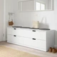 Тумба із шухлядами IKEA NORDLI НОРДЛІ, 4 шухляди, білий, 160х54 см, 492.394.96 - изображение 8