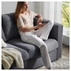 Кутовий диван IKEA VIMLE ВІМЛЕ, 4-місний, ГУННАРЕД класичний сірий, 693.994.79 - изображение 6