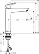 Смеситель для раковины Hansgrohe Logis черный/матовый 71091670 - изображение 6