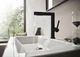 Смеситель для раковины HANSGROHE FINORIS с выдвижным изливом (76063670) черный/матовый - изображение 3