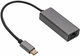 Adapter Akyga USB Type-C - RJ-45 Silver (AK-AD-65) - obraz 1