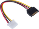 Kabel Akyga SATA - Molex 15 cm Multicolor (AK-CA-11) - obraz 1