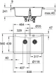 Кухонная мойка GROHE Sink K700 840x560 31657AP0 Granite Black - изображение 4