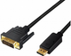 Kabel Logilink DisplayPort - DVI 1 m Black (4052792052473) - obraz 1