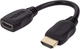 Adapter Manhattan HDMI M/F Black (0766623354523) - obraz 1