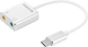 Адаптер Sandberg USB Type-C - 2 x Mini Jack 3.5 мм White (5705730136269) - зображення 1