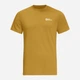 Футболка хлопковая мужская Jack Wolfskin Essential T M 1808382-3430 S Желтая (4064886029902) - изображение 3