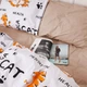 Комплект постельного белья MirSon Полуторный 143х210 см 17-0621&nbsp;Yoga&nbsp;Cat&nbsp;Orange&nbsp;Бязь (2200008195465) - изображение 3
