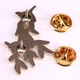 Брошь-значок BROCHE бижутерия Ласточки на ветке ивы BRGV113979 - изображение 5