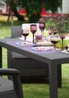 Комплект садових меблів Keter Corfu Fiesta Set на 6 осіб графіт (223216) - зображення 4