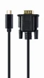Кабель-перехідник USB Type-C на VGA , Cablexpert A-CM-VGAM-01, 2м - зображення 1
