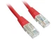 Патч корд Cablexpert PP12-5M/R, UTP, категория. 5E, литой, 50u" штекер с фиксатором, 5 м, красный - изображение 2