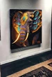 Картина за номерами з Галерейною натяжкою та Металізованими фарбами Art Millennium Слон АМ-0550 40Х40 - изображение 2