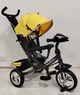 Дитячий велосипед-коляска з ручкою Best Trike 6588/69-584 колеса зі спіненої гуми, музика та світло, Жовто-чорний - зображення 2