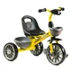 Дитячий триколісний велосипед Best Trike BS-16390 з EVA колесами, фарою, музикою та світлом, 2 кошики, Жовтий - зображення 1