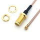 Кабель антенный IPEX uFL - SMA female (мама) 15см 150мм переходник удлинитель для 4G 3G модемов, WiFi роутеров - изображение 2