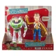 История Игрушек: Ковбой Вуди и Базз Лайтер Disney And Pixartoy Story Action Figure 2-Pack Woody And Buzz Retro Reimagined Mattel - изображение 2