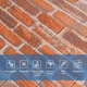 Декоративна 3D панель Sticker Wall під руду катеринославську цеглу, самоклейка 700х770х3мм (044-3) SW-00000696 - зображення 4