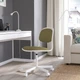 Обертовий стілець IKEA ÖRFJÄLL ОРФЬЄЛЛЬ, білий, ВІССЛЕ жовто-зелений, 094.160.28 - изображение 3