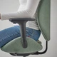 Офісний стілець з підлокітником IKEA HATTEFJÄLL ХАТТЕФЙЕЛЛЬ, Gunnared зелений, чорний, 505.389.70 - изображение 7