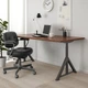 Письменный стол IKEA ИДОСЕН, коричневый, темно-серый, 160x80 см, 992.810.39 - изображение 3