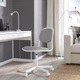 Обертовий стілець IKEA ÖRFJÄLL ОРФЬЄЛЛЬ, білий, ВІССЛЕ світло-сірий, 494.160.12 - изображение 4