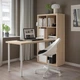 Письмовий стіл IKEA KALLAX / LAGKAPTEN, білий, під білений дуб, 77х159х147 см, 594.816.67 - изображение 6